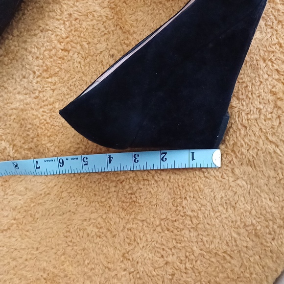 🔥🔥🔥Kate Spade New York Whitlee suede black bow wedge slip ons 10.5 - Picture 15 of 16